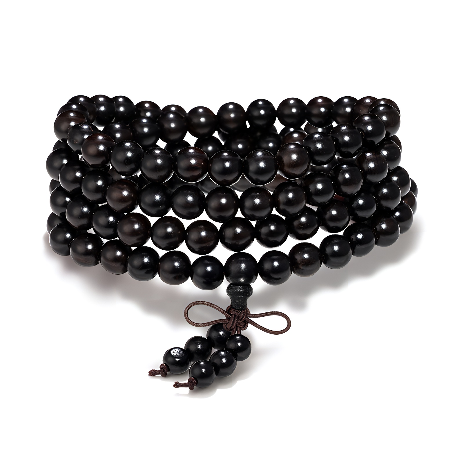 

Браслет из эбенового дерева Jodie&Kevin унисекс Jodie＆Kevin, Beads (0.8Cm)[Black]+Flying Phoenix Box