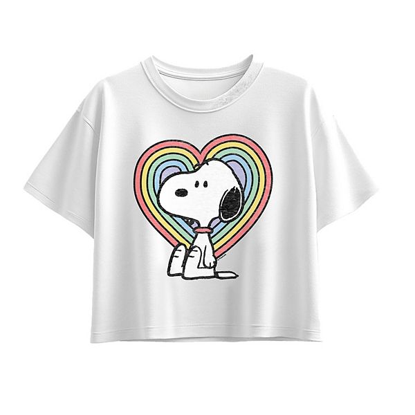 

Футболка с сердцем Peanuts Snoopy для девочек 7-16 Licensed Character, White