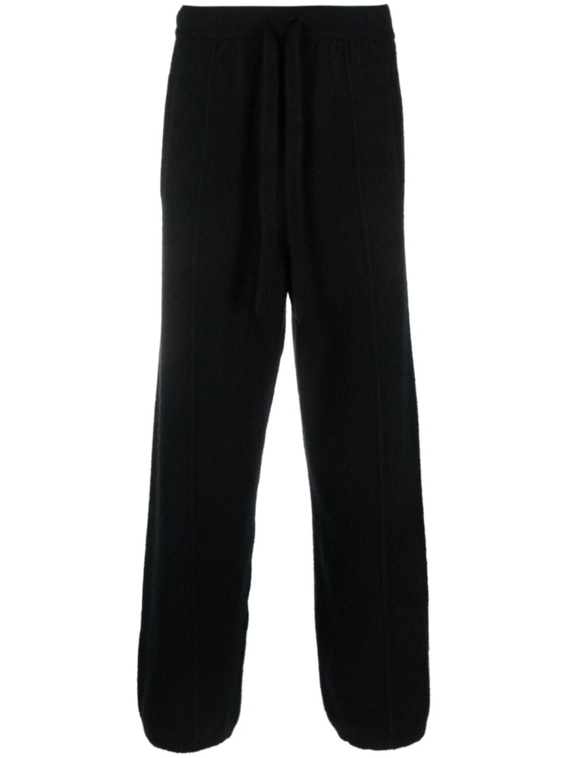 

Laneus straight-leg knitted trousers, черный