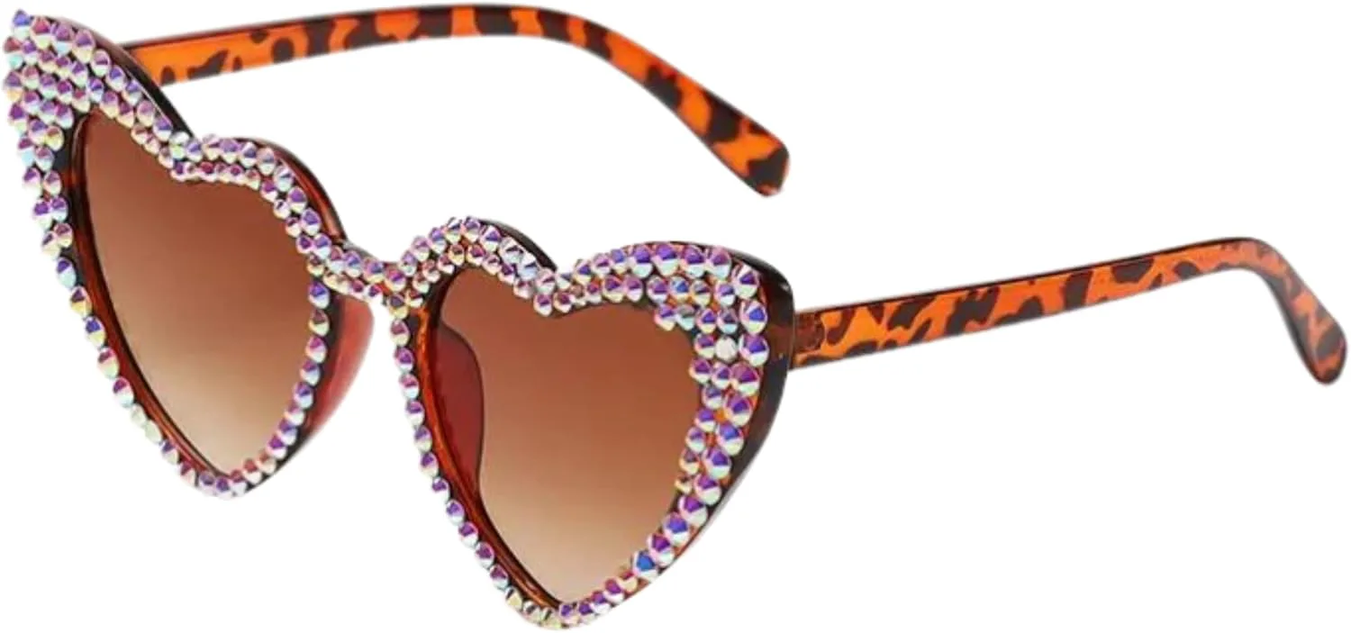 

Солнцезащитные очки COACHELLA 2024 в форме сердца с блестками и поляризованными линзами HD SC Sapphire Gorgeous Skin Collection, Brown/Leopard Transparent