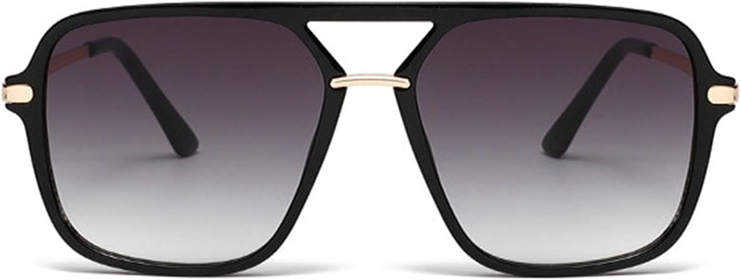 

Солнцезащитные очки Willochra Pilot для мужчин, винтажные, с градиентным переходом цвета, в большой квадратной оправе, для женщин, роскошные металлические солнцезащитные очки UV400, C2