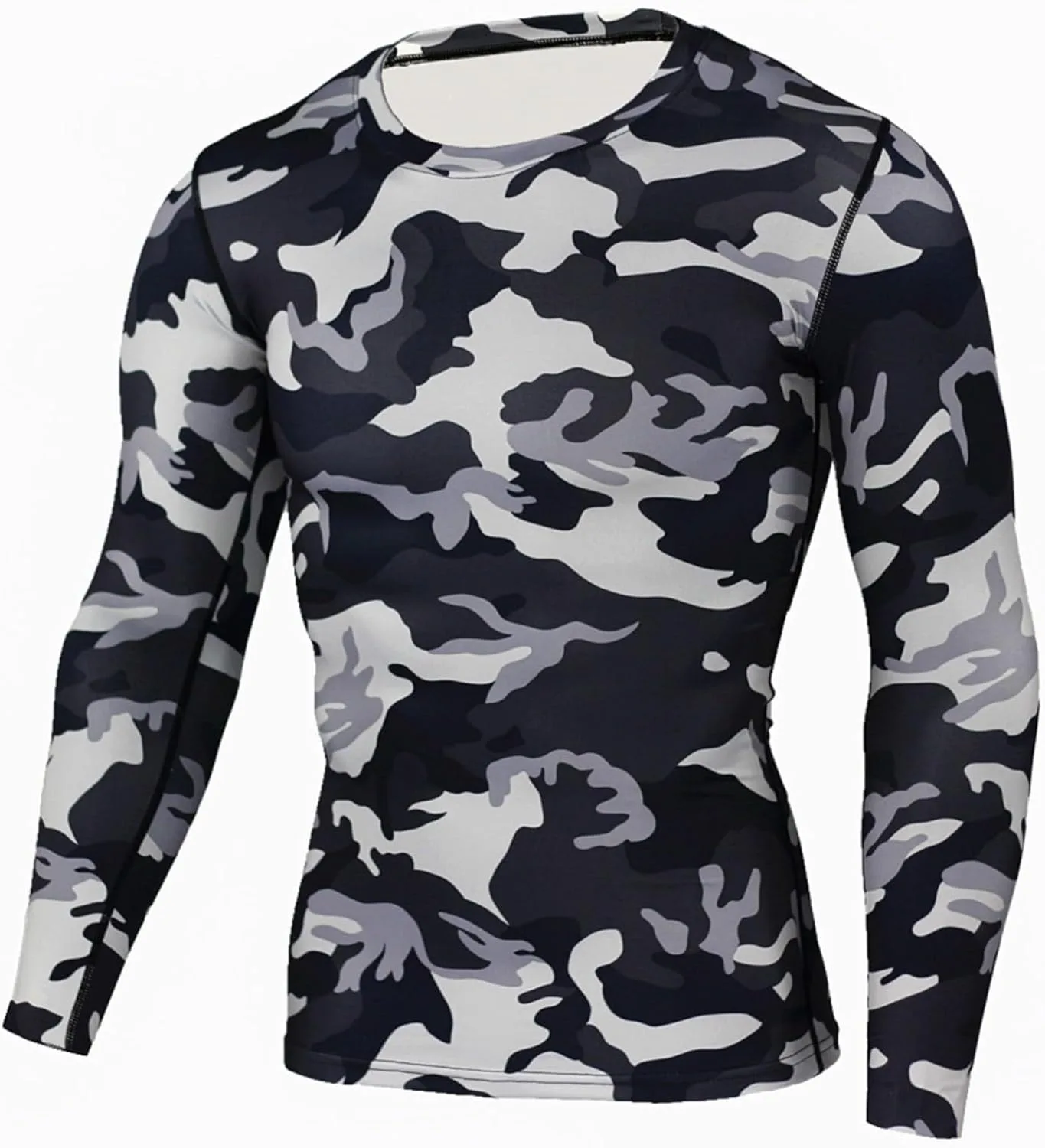 

Мужская компрессионная футболка Camo с длинными рукавами Stretchy Quick Dry
