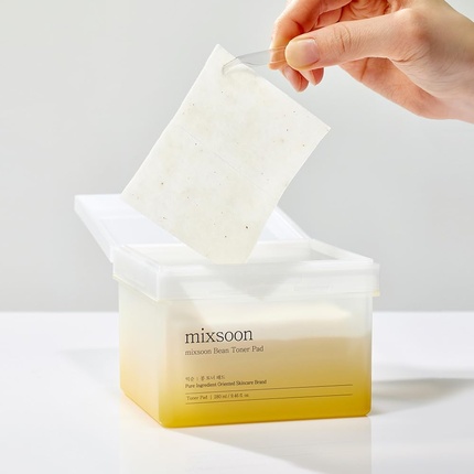 Тоник Mixsoon — Тонер-пэд Bean Toner Pad увлажняющий эластичный с экстрактами бобов — фото 2