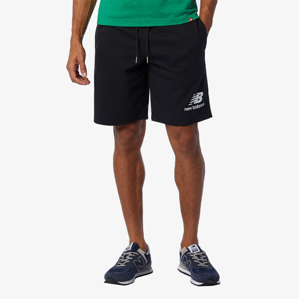 

Шорты Essentials со сложенным логотипом New Balance, черный