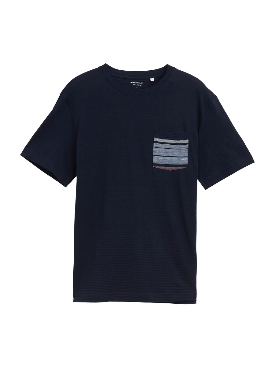 

Футболка TOM TAILOR, Pastel blue/Dark blue