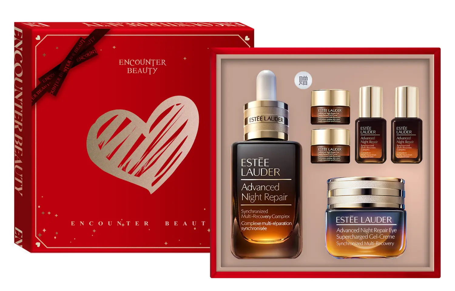 Набор косметики Estée Lauder Advanced Night Repair включающий сыворотку 50 мл + крем для век 15 мл + сыворотка *2 + крем для век *2 — фото 4