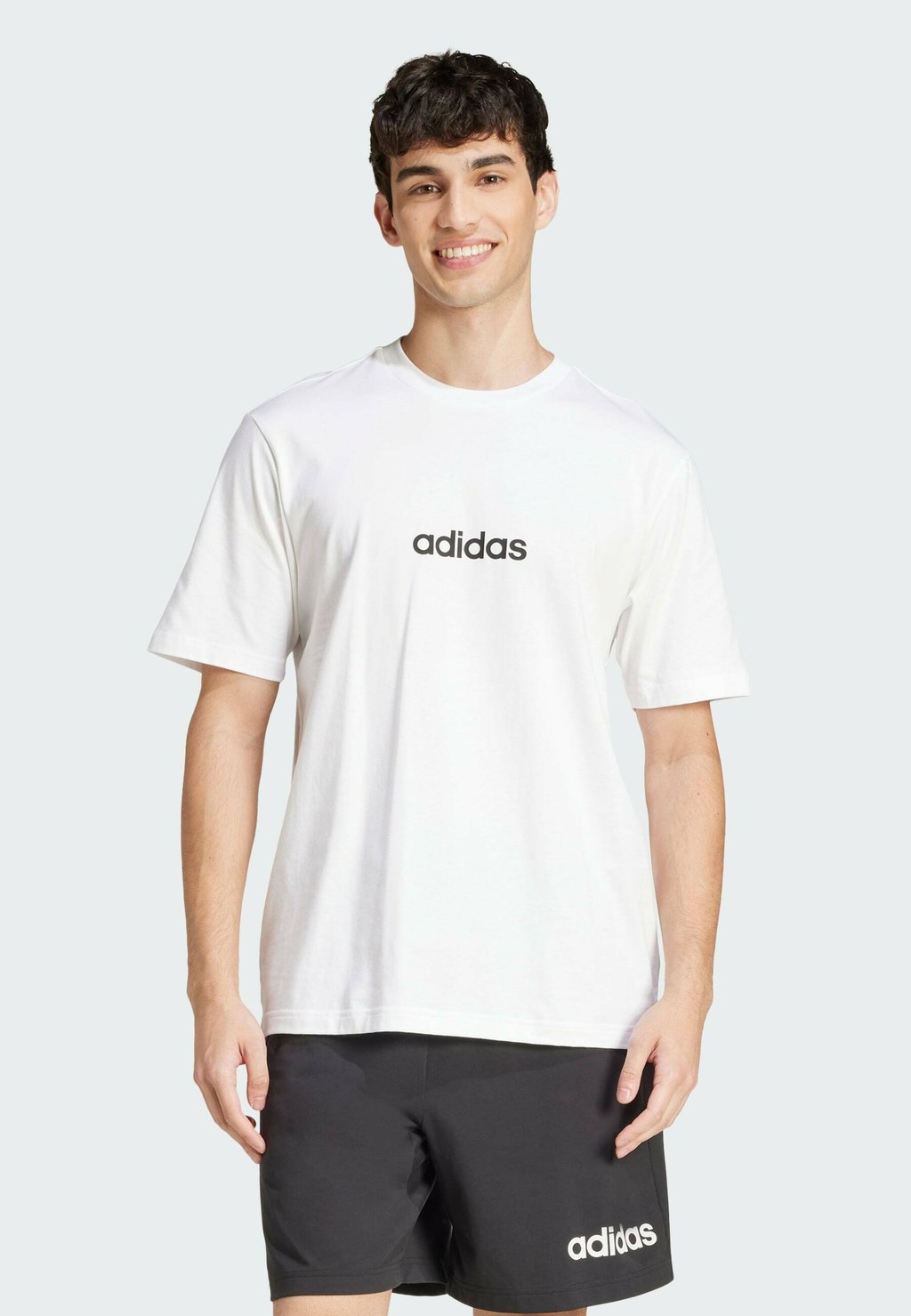 

Базовая футболка ESSENTIALS LINEAR SINGLE adidas Sportswear, белый