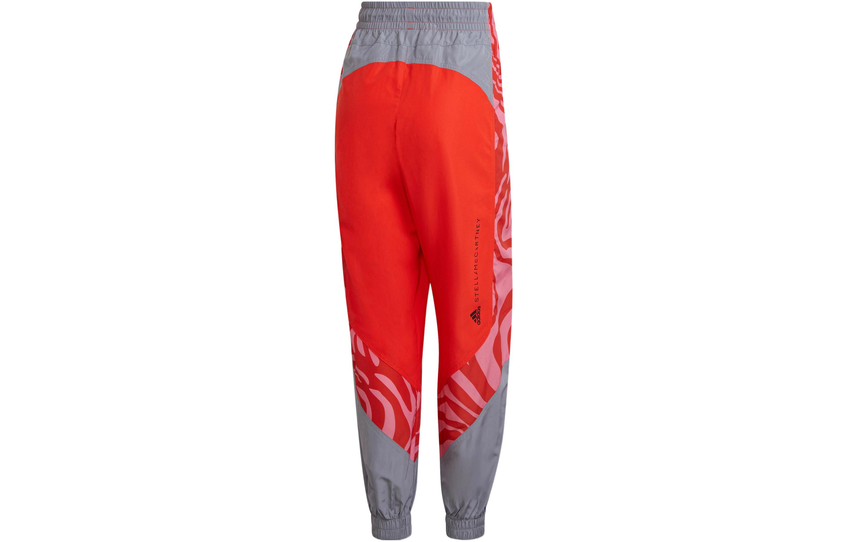Вязаные спортивные штаны Женские Оранжево-красный Adidas — фото 3