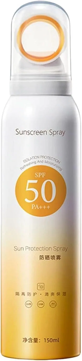 Солнцезащитный спрей без отдушки SPF50+ PA++++, белый, 150 мл