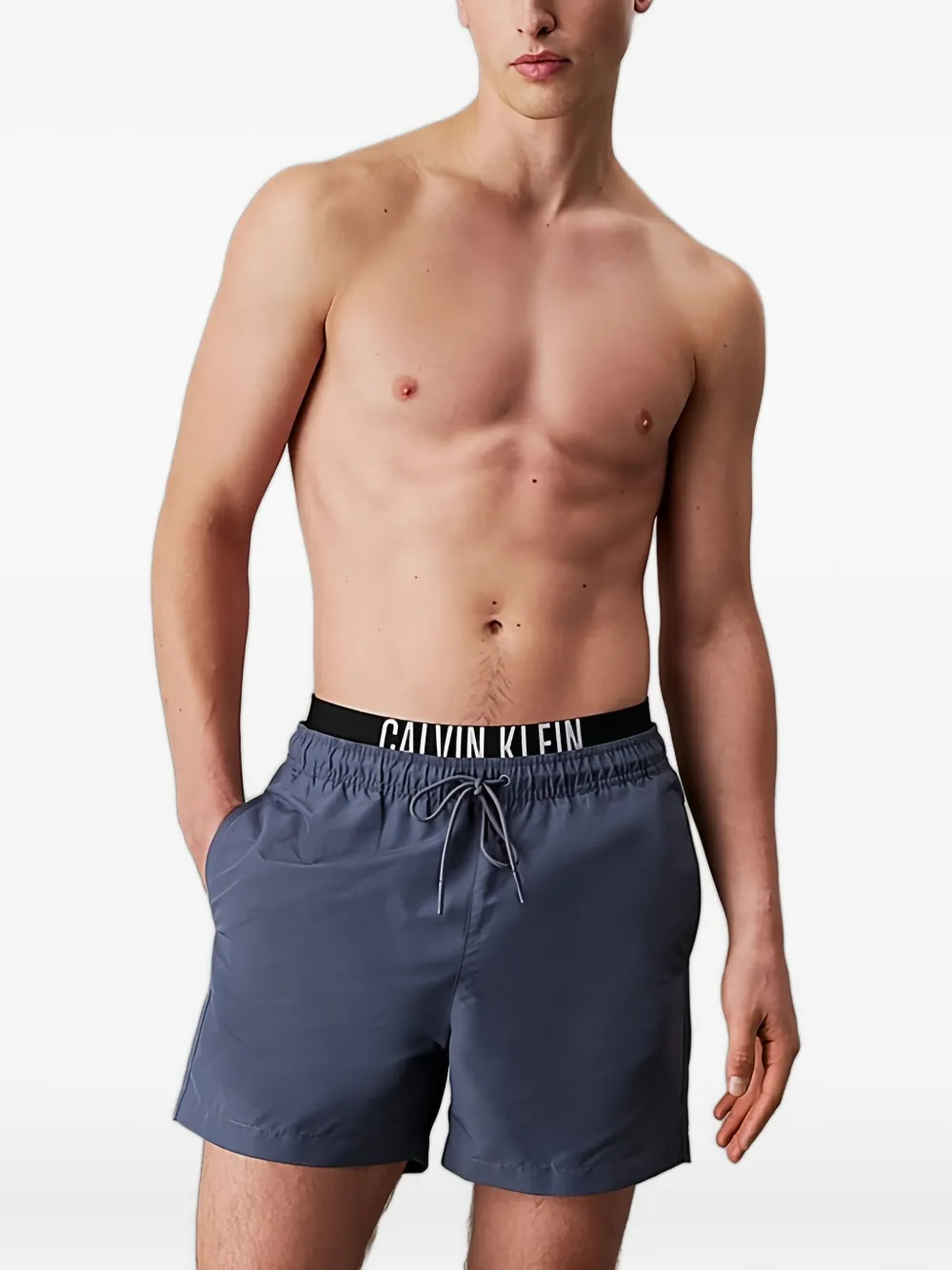 

Шорты для плавания с логотипом Calvin Klein, синий