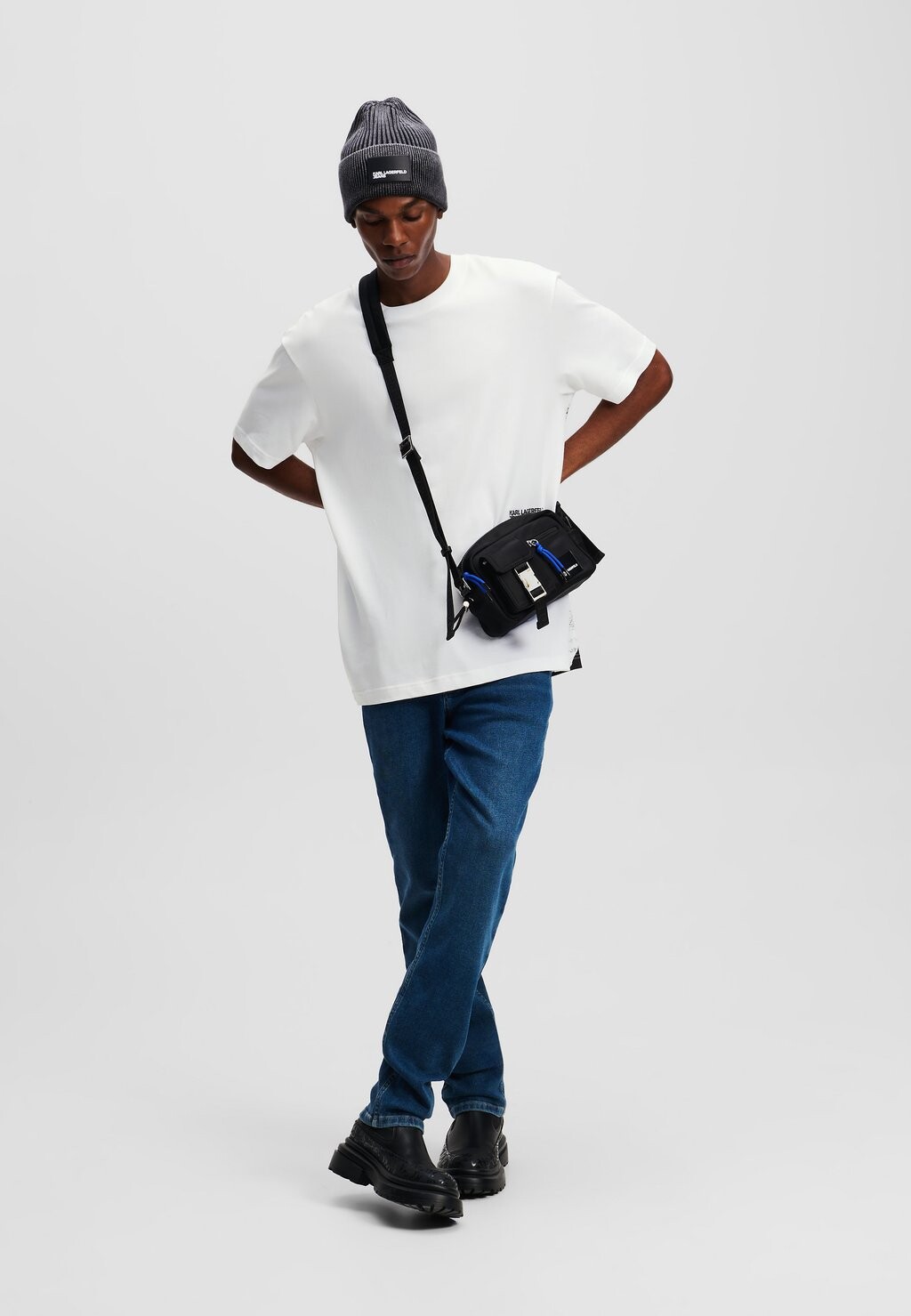 

Футболка с принтом GRAPHIC Karl Lagerfeld Jeans, белый