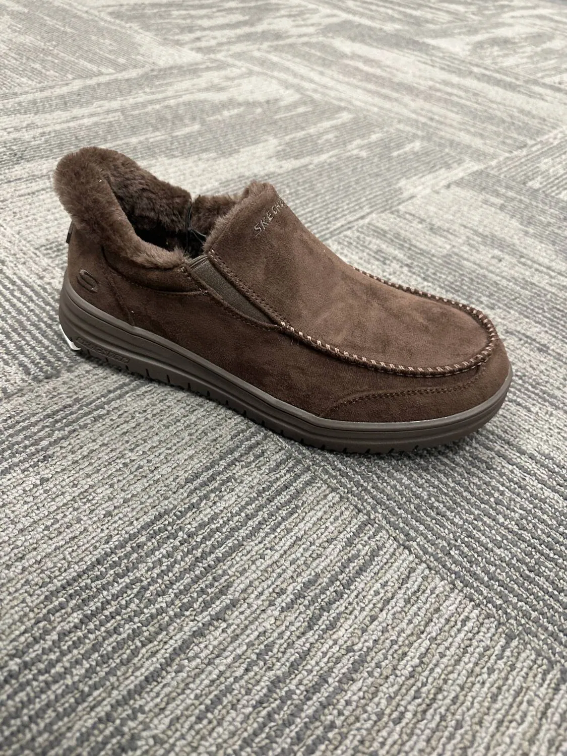 Skechers Мужские слипоны Murette Scofield коричневого цвета — фото 3