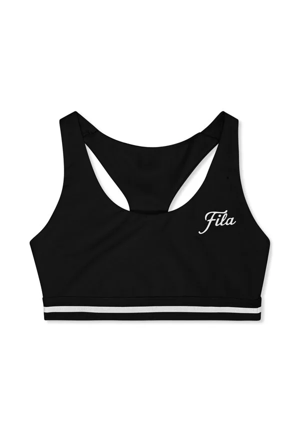 Одежда lunata, графический бюстгальтер, обтянутый лентой. Fila, Black