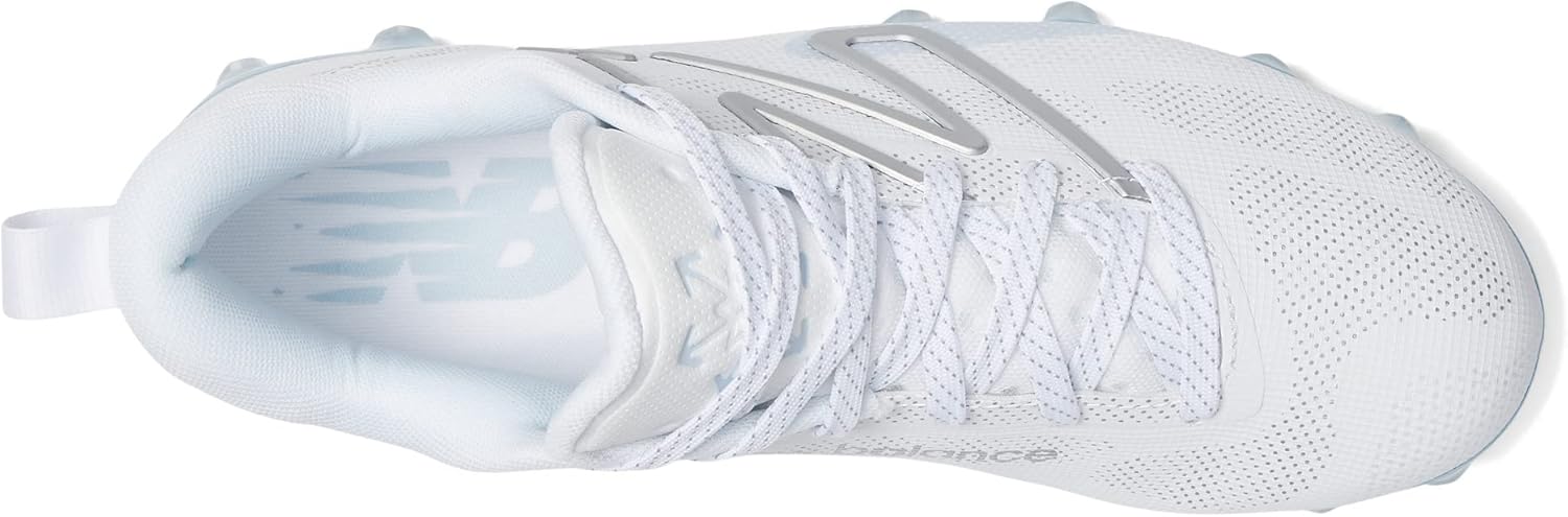 Бутсы New Balance Mens Freezelx V5, White/Black/Polar Blue — фото 2