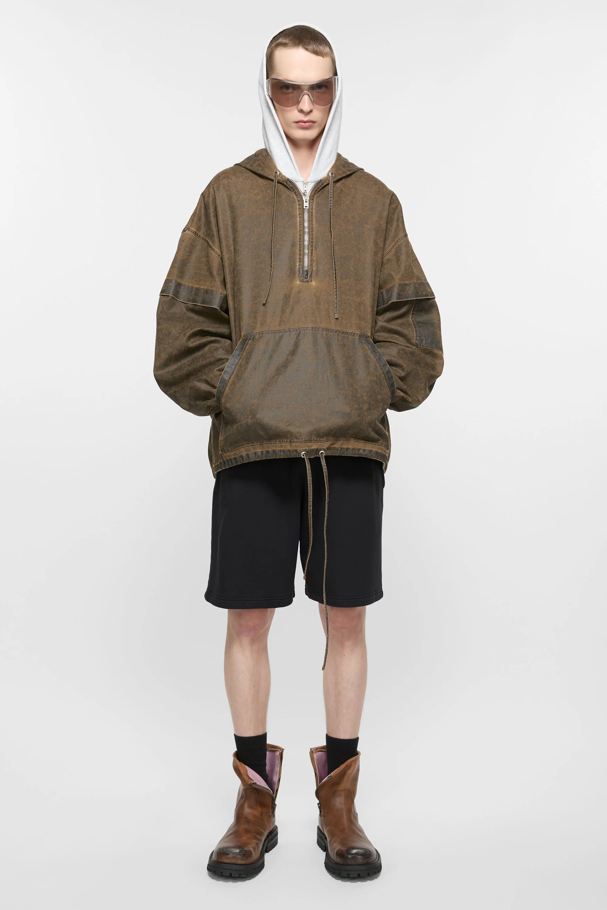 

Флисовые шорты Acne Studios, черный