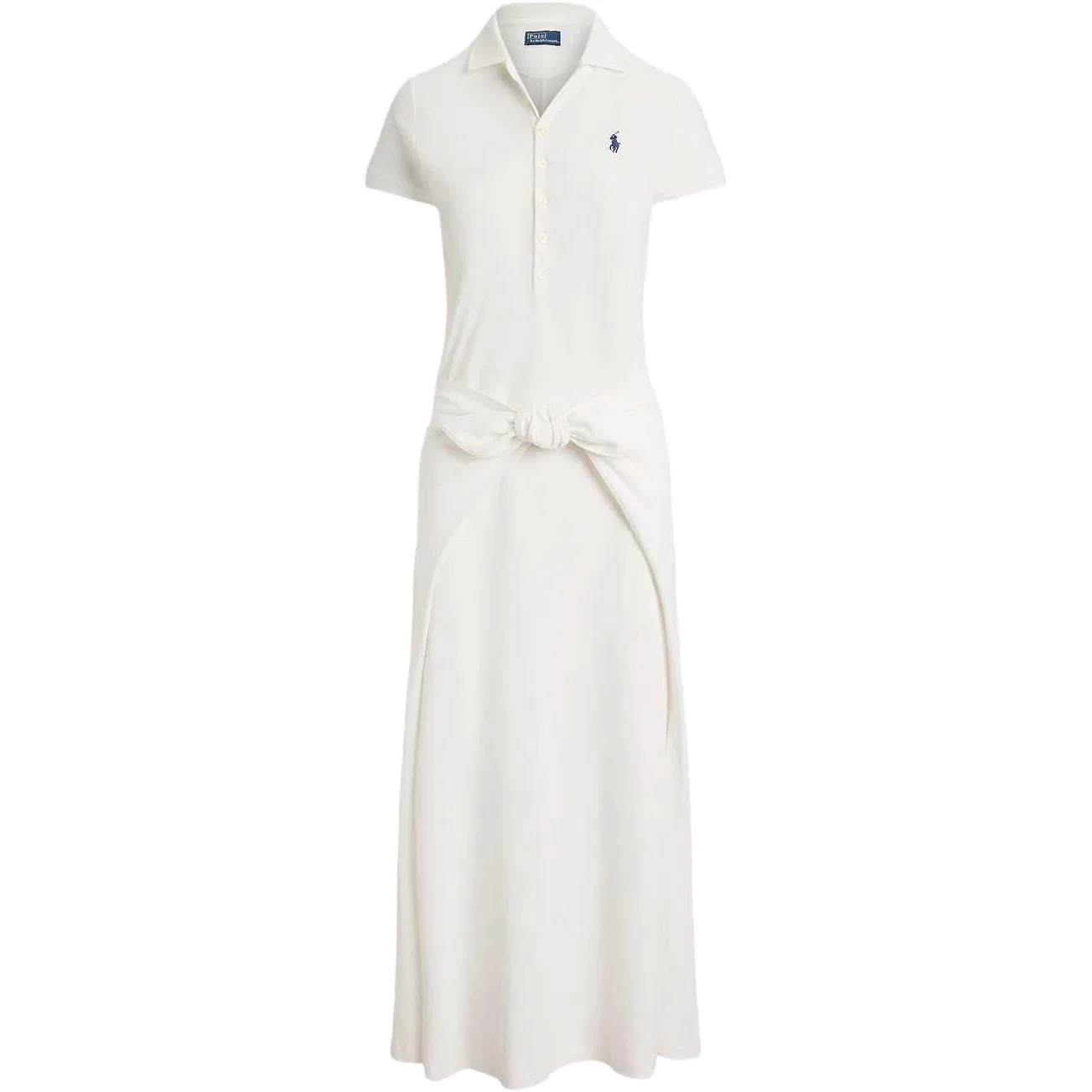 Платье женское с коротким рукавом SS26 Polo Ralph Lauren, White
