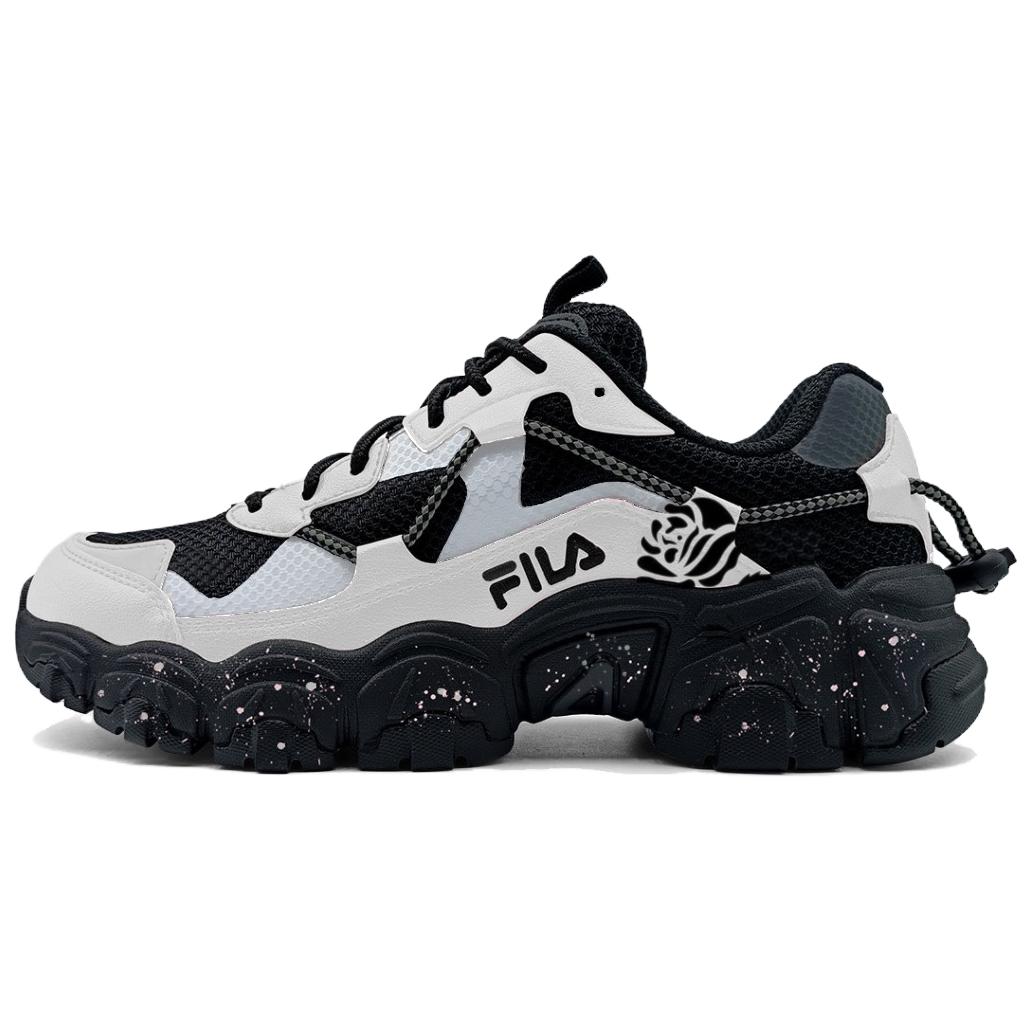 

FILA FLUID V2 Black Rose Narrative Cushioning, износостойкие низкие массивные кроссовки Unisex черный серый
