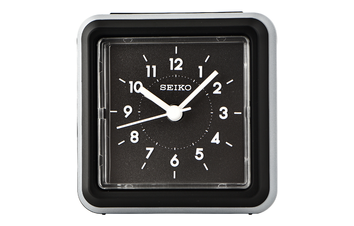 

SEIKO Часы Quartz Movement Polyester Shell Alarm Clock Unisex Black