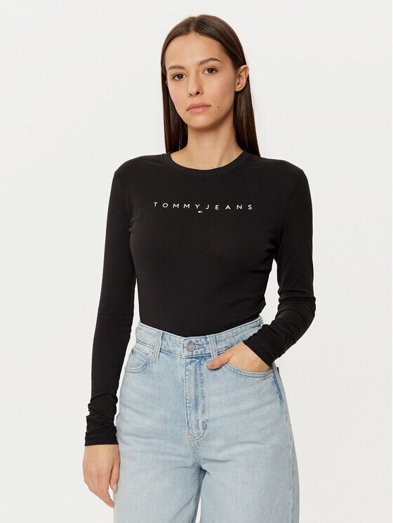 

Узкая блузка Tommy Jeans, черный