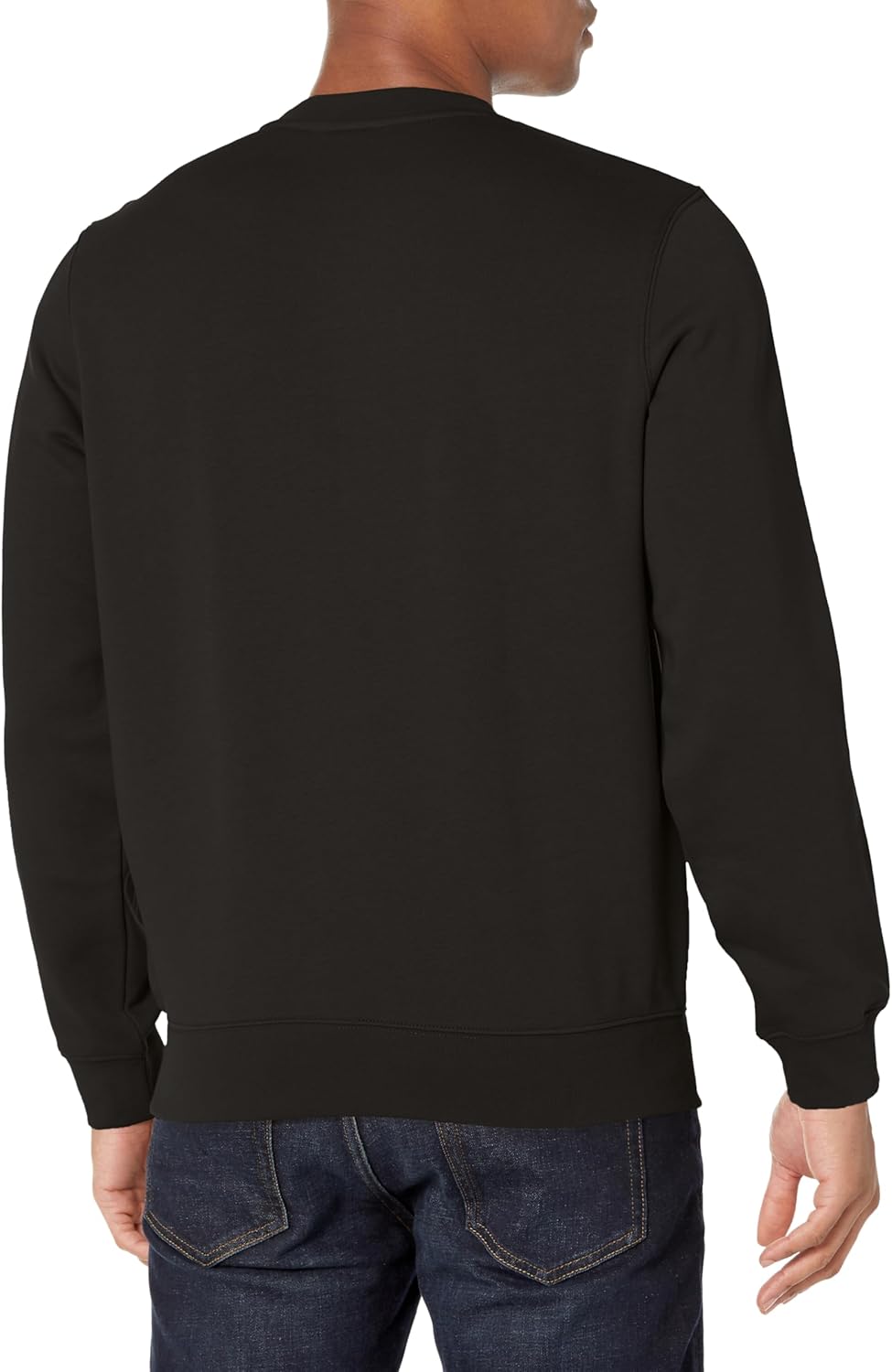 Мужская фланелевая толстовка Lacoste Classic Fit с логотипом и полосками, Noir — фото 2