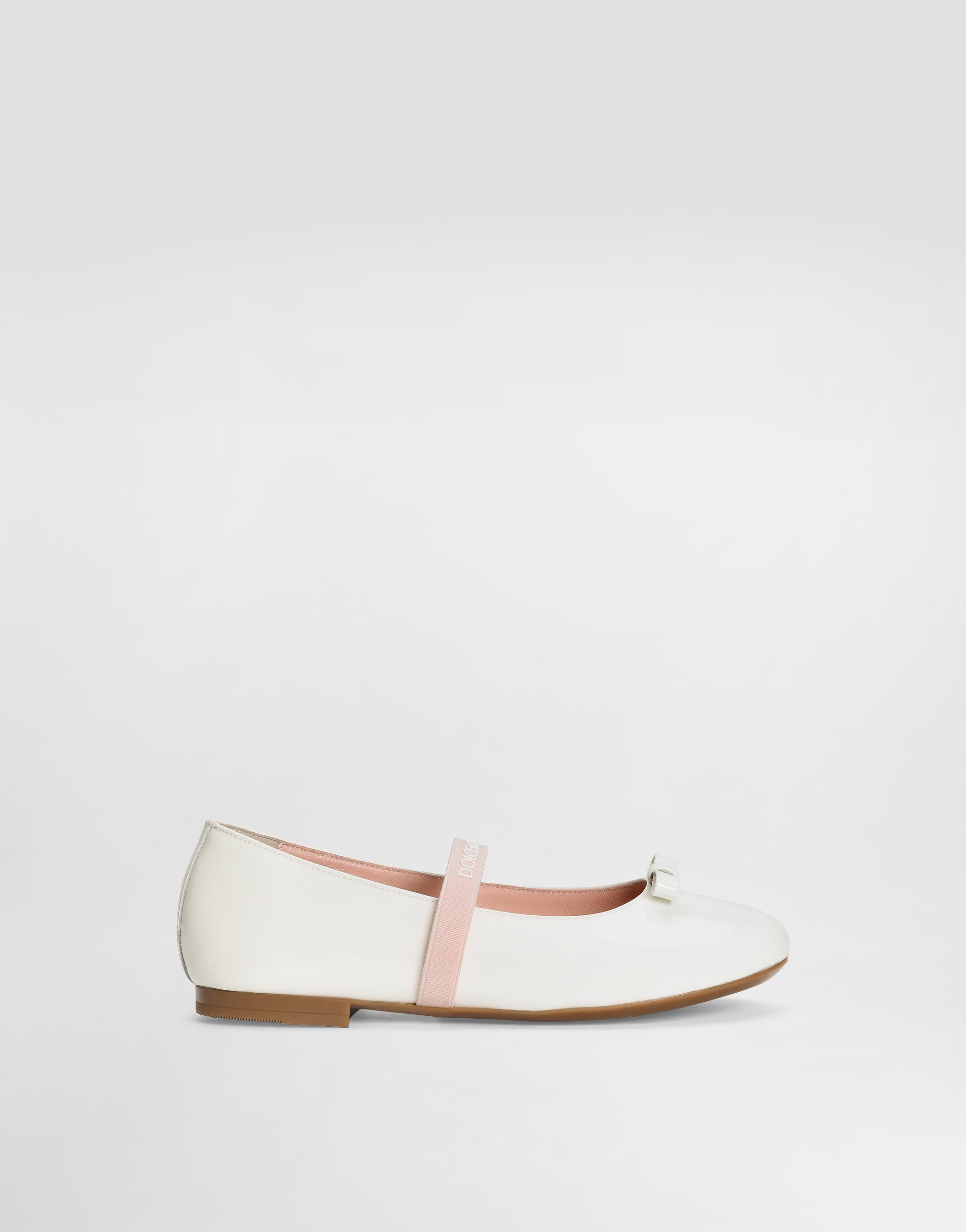 

Балетки из лакированной кожи Dolce&Gabbana, белый