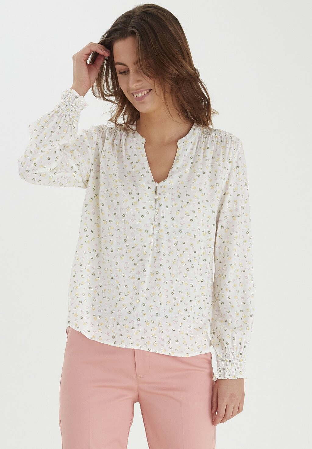 

Блузка b.young Byirina, желтый/мультиколор