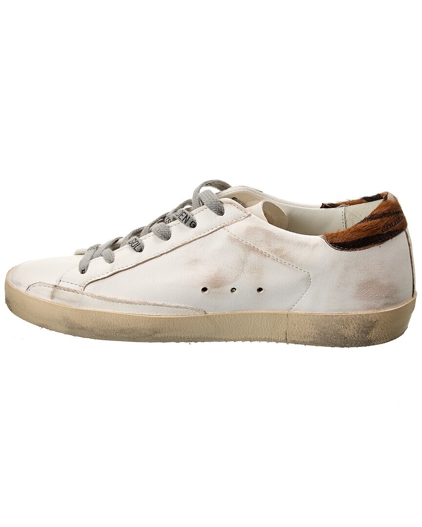 Кожаные кроссовки Golden Goose Superstar, белый — фото 3