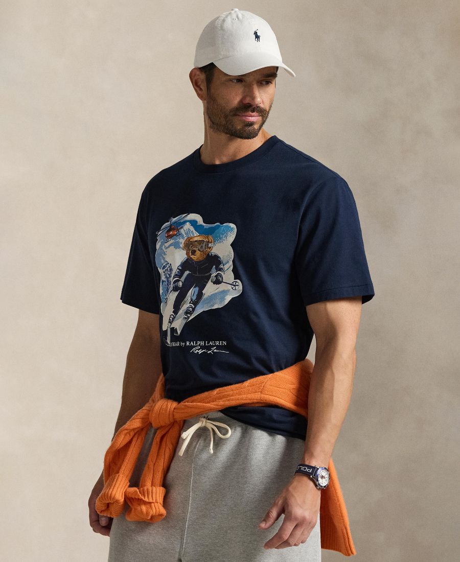 

Мужская футболка с коротким рукавом и круглым вырезом, больших размеров Polo Ralph Lauren, Worth navy/active bear, Синий, Мужская футболка с коротким рукавом и круглым вырезом, больших размеров Polo Ralph Lauren, Worth navy/active bear