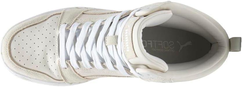 Мужские кроссовки PUMA Rebound V6 Marble высокие повседневные - серые — фото 4