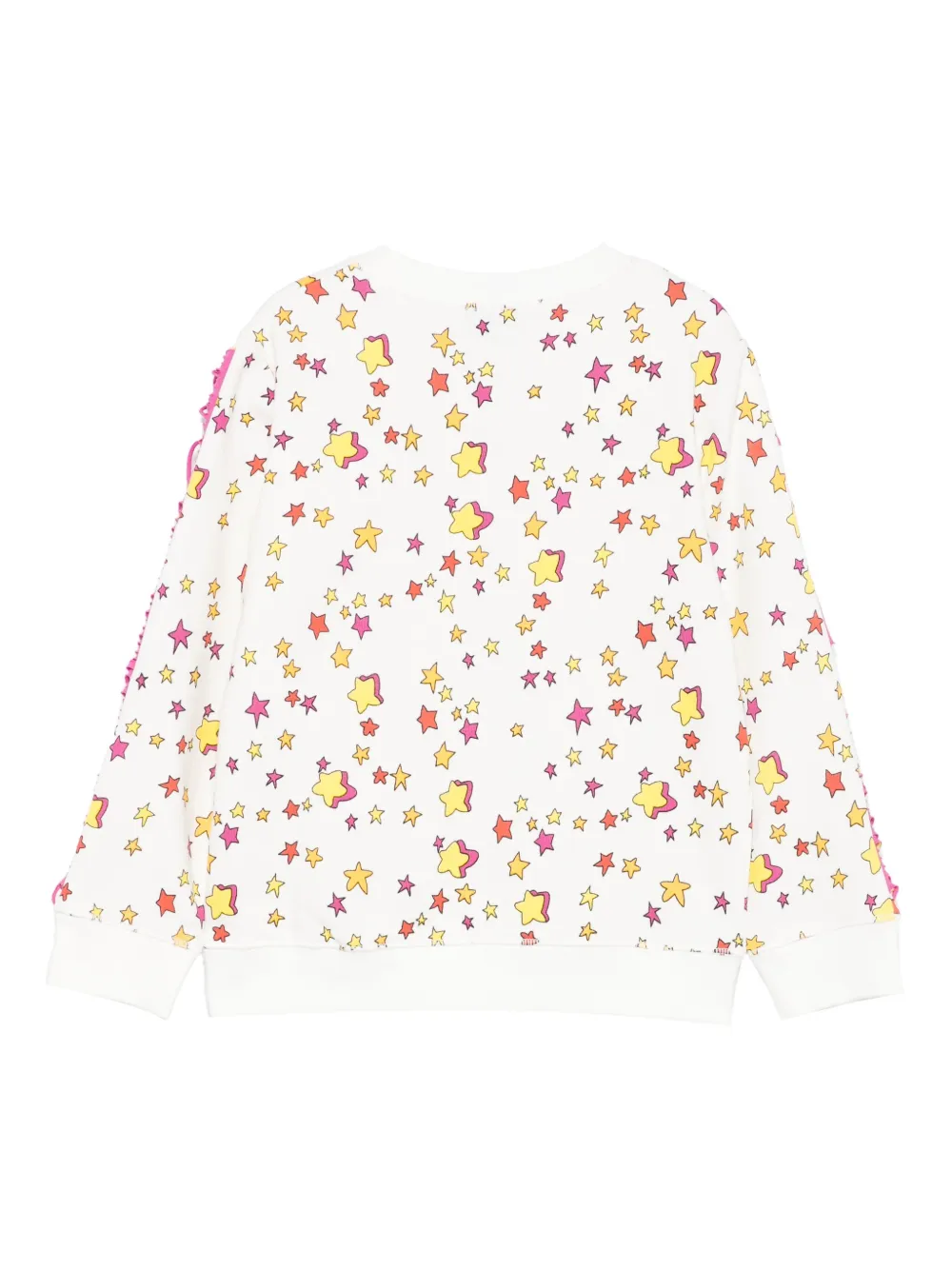 Толстовка с бахромой и звездным мотивом Stella McCartney Kids, белый — фото 2