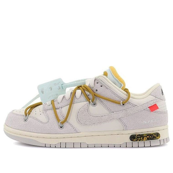 

Кроссовки x off white dunk low Nike, серый