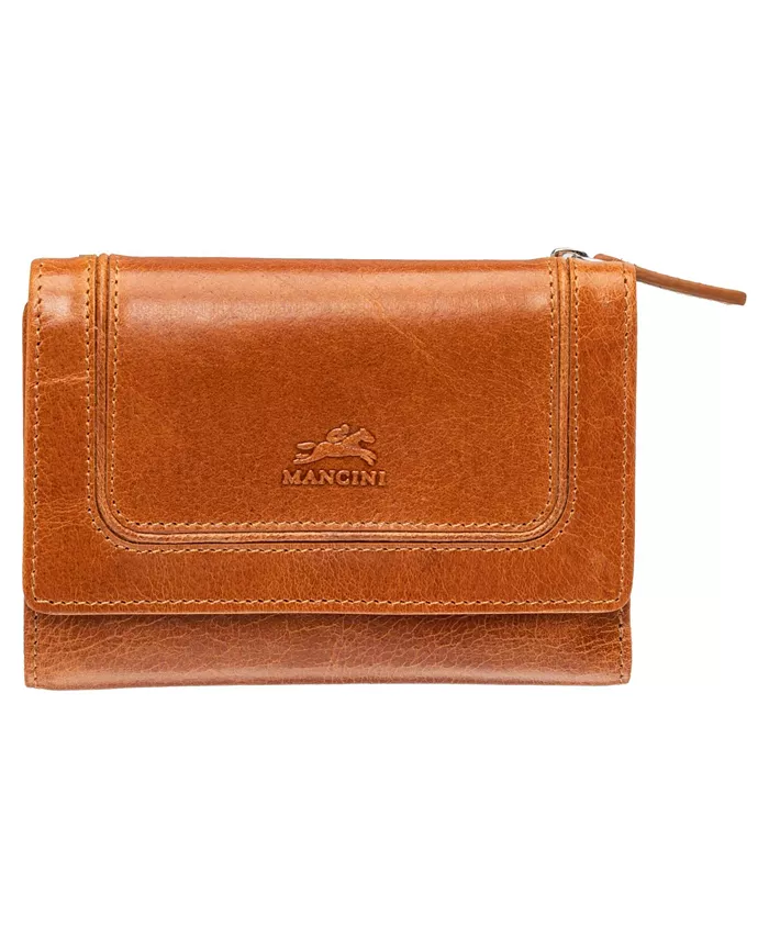 

Мини-кошелек-клатч South Beach RFID Secure Mancini, коричневый/бежевый