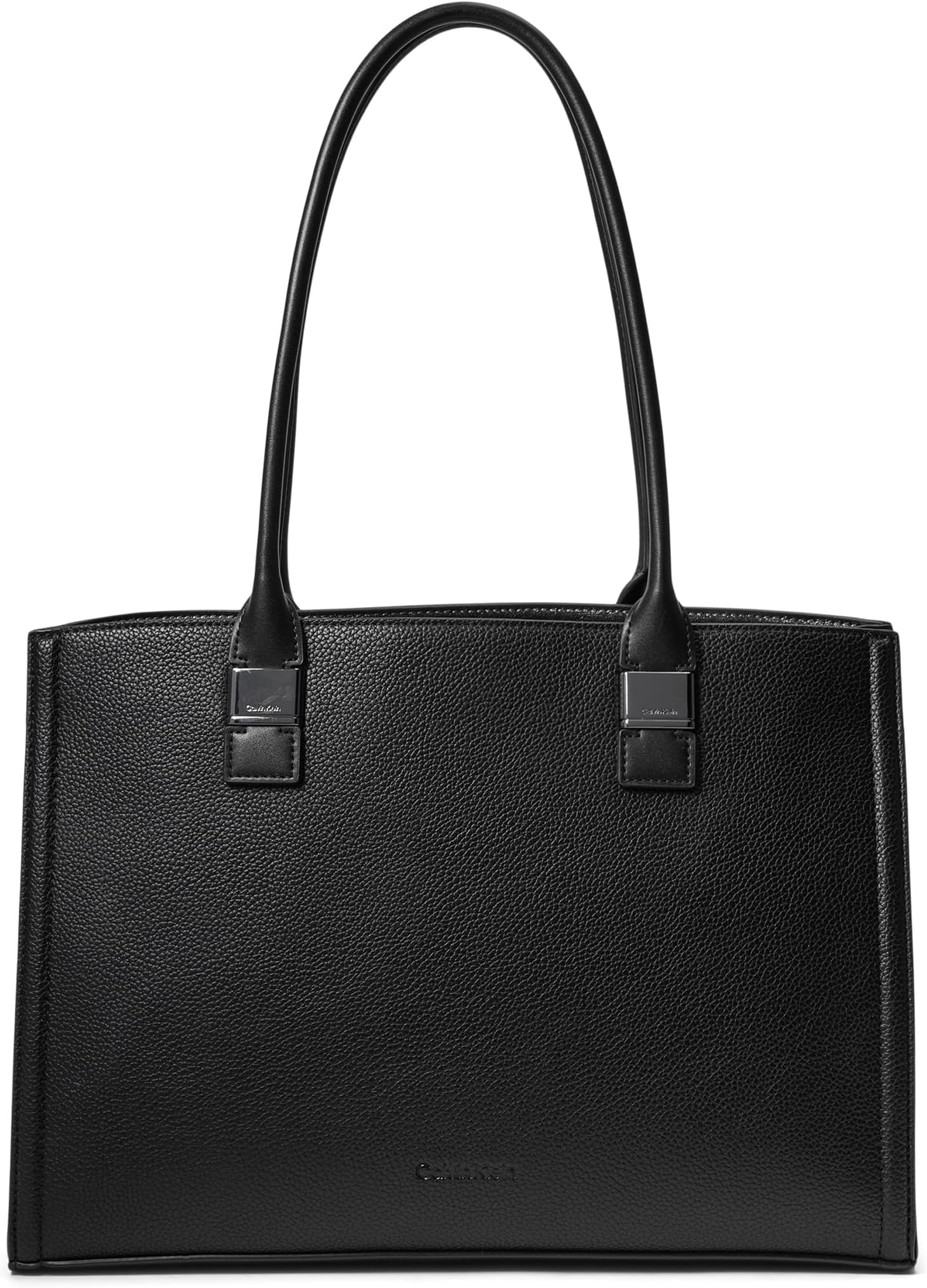 

Сумка-тоут Calvin Klein Deesha Tailored Tote, цвет Black/Gunmetal