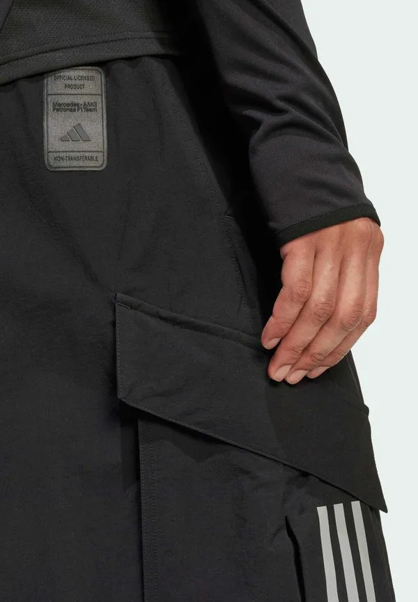 Свободные брюки-карго для механиков формулы-1 команды amg petronas Adidas Originals, Black Reflective Silver — фото 3