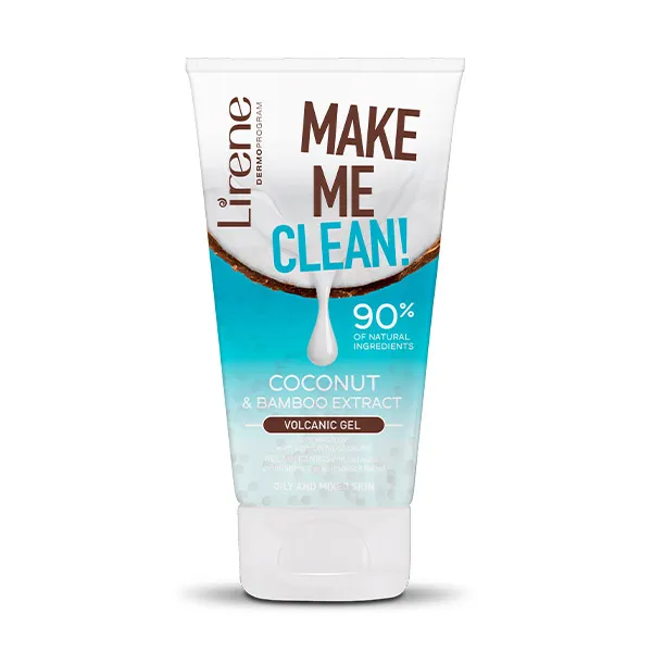 

Нежный очищающий гель для лица Volcanic Gel Exfoliante Coconut & Bambo Lirene, 150 ml
