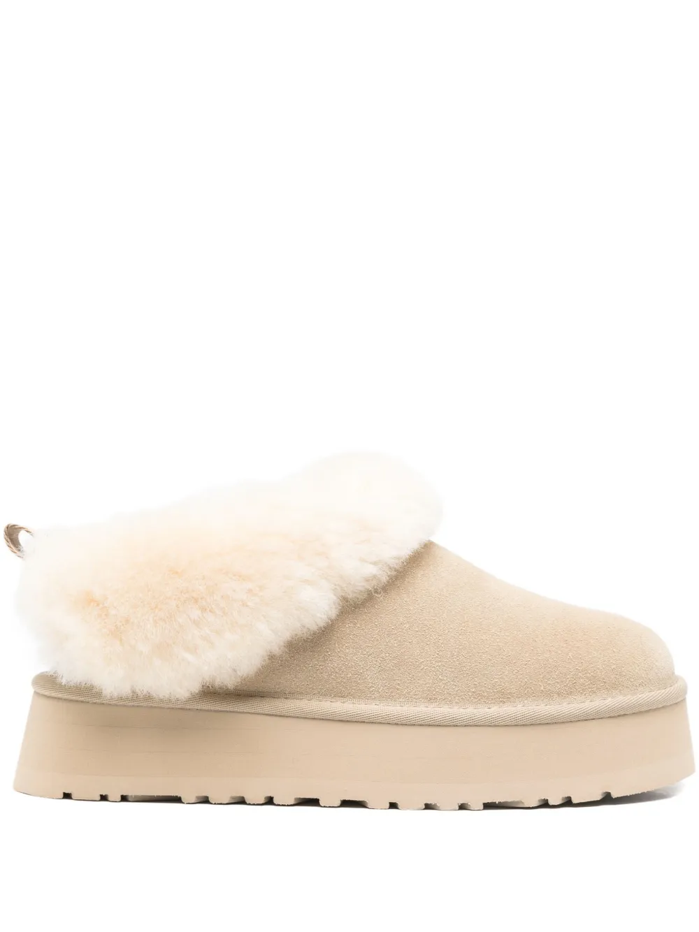 Ботинки на платформе с отделкой из овчины UGG, нейтральный