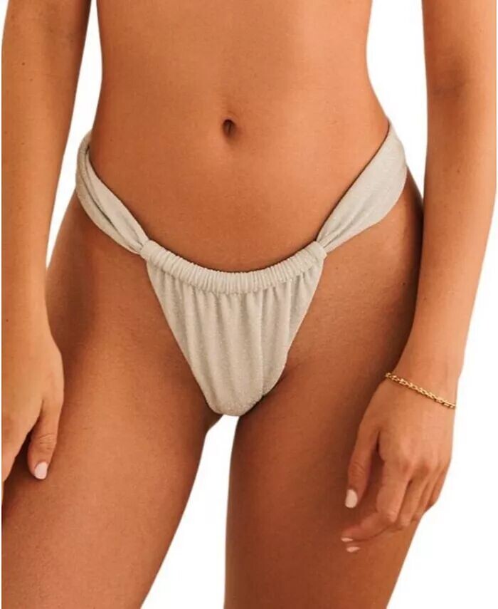 

Женские плавки бикини Slay с завязками Cheeky Dippin' Daisy's, серебро