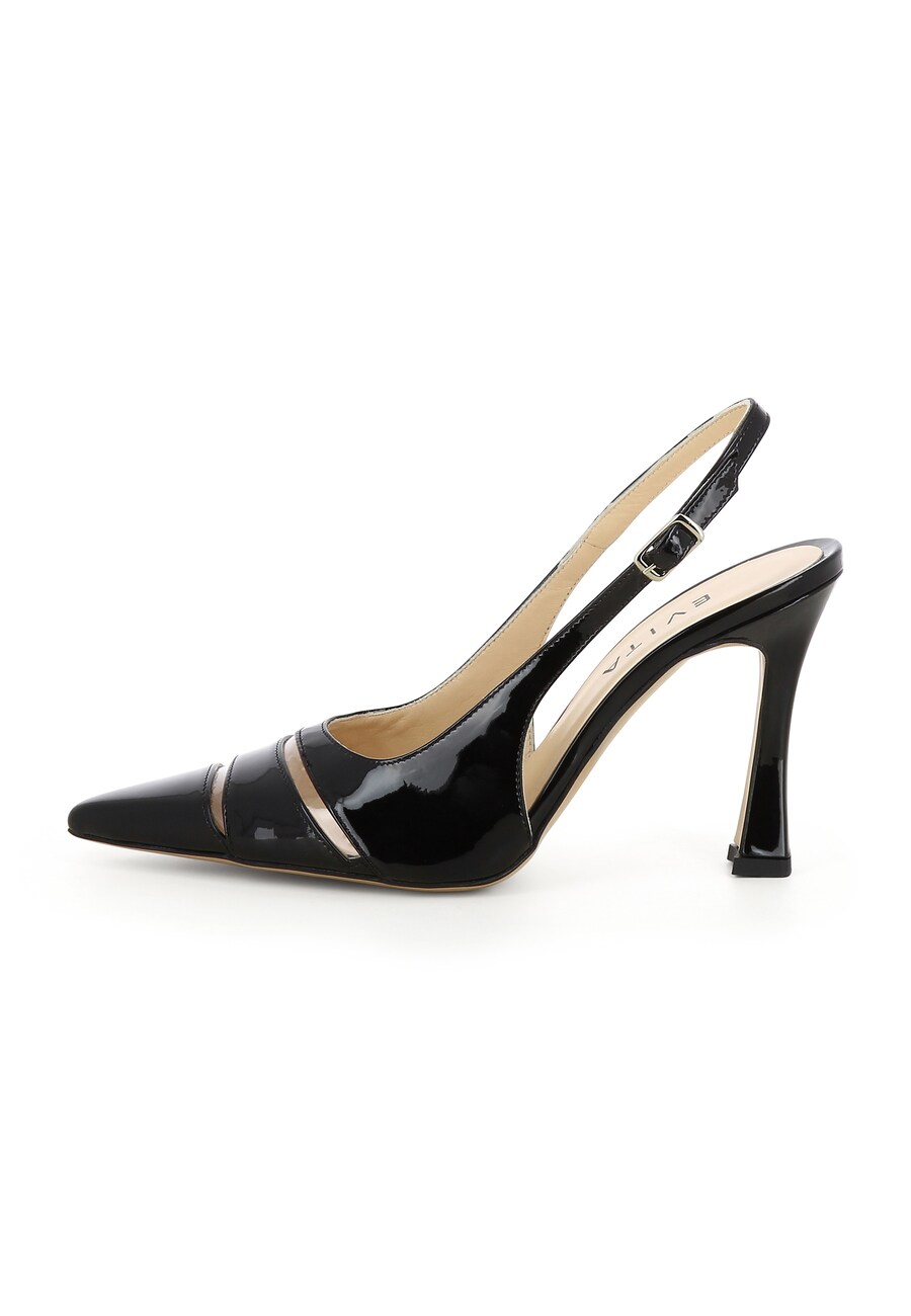 Туфли-лодочки с открытой пяткой EVITA Pia, Black