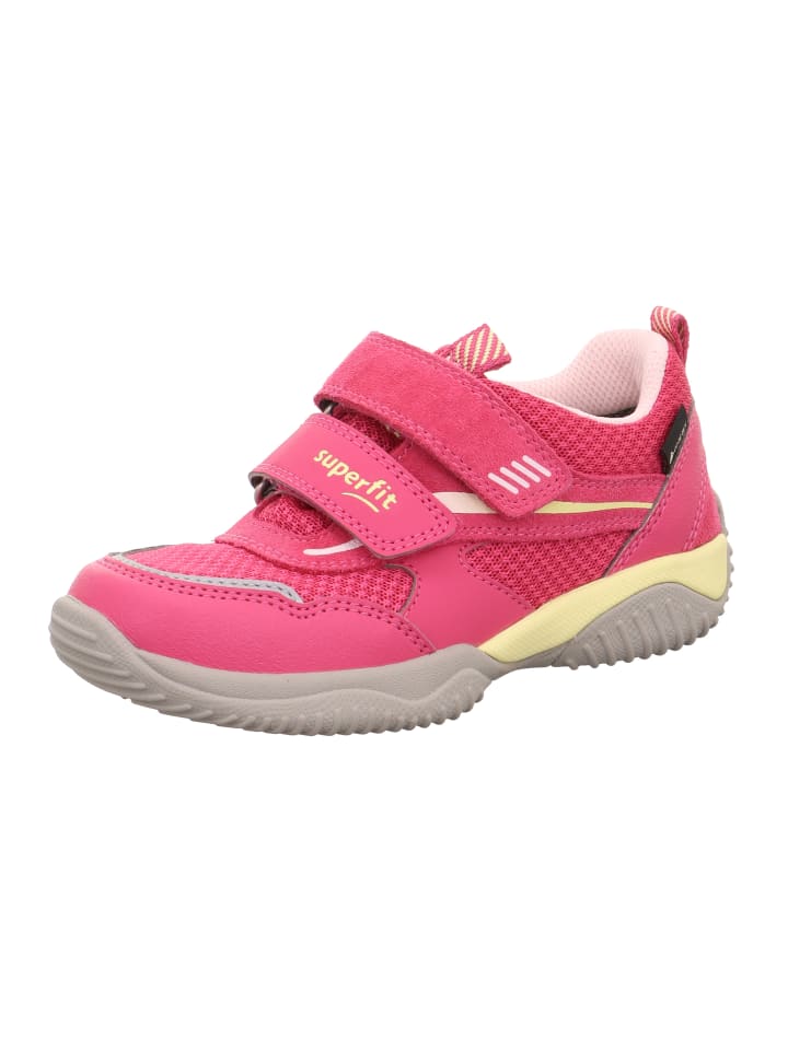 

Кроссовки на шнуровке superfit, цвет pink/gelb