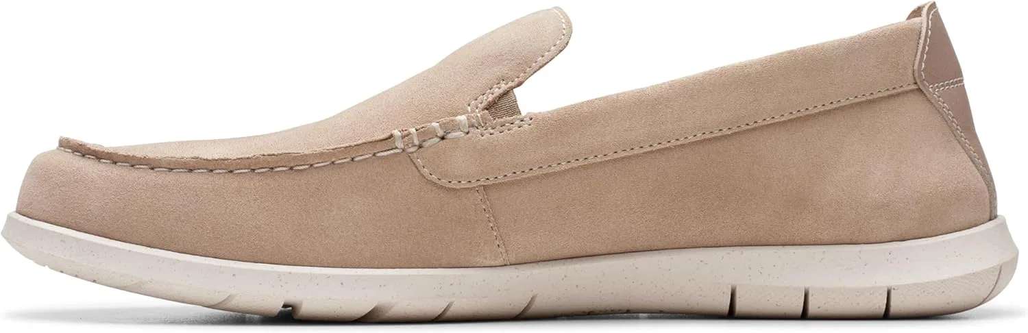 Мужские мокасины Clarks Flexway Step, 3-Sand Suede — фото 3