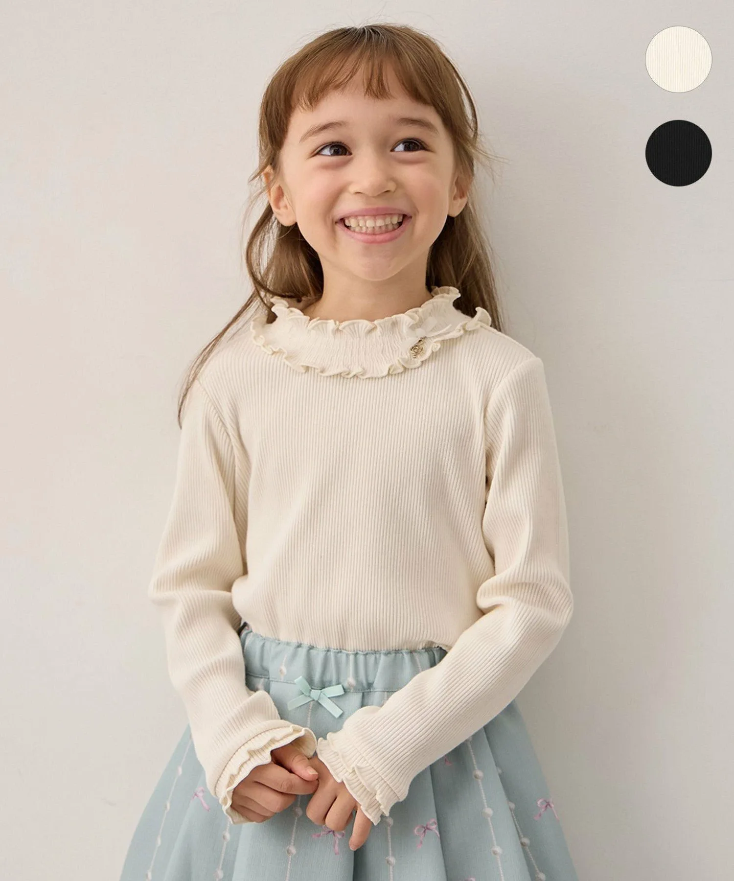 Сшитый вручную топ с подвеской в виде музыкальной ноты ANY KIDS, Ecru [002]