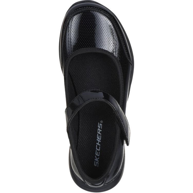 Skechers Kids Slip Resistant Abrasion Resistant Low top Kids' Leather Shoes Black Kids' — фото 3