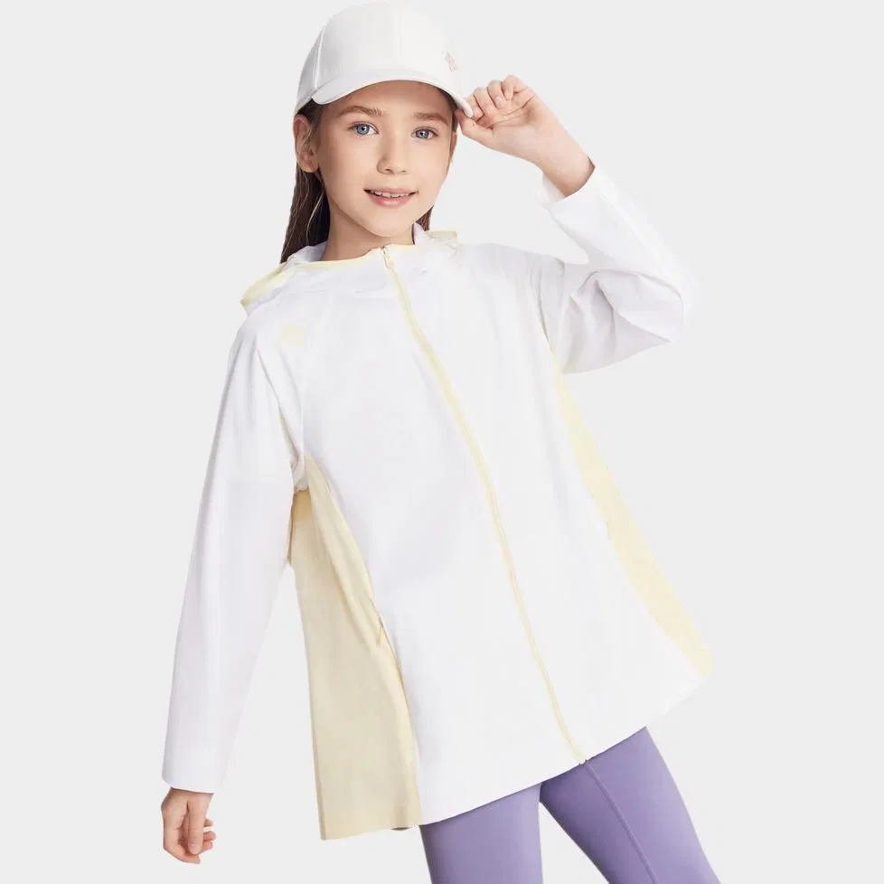 Куртка TRAINING SS25 Teenagers DESCENTE, WT-Bright White Tpg — фото 4