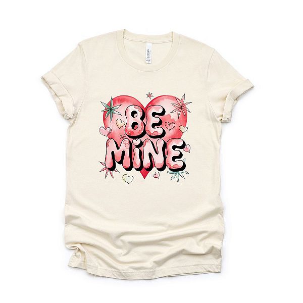

Футболка с принтом Be mine и розовым сердцем Simply Sage Market, Cream, Розовый, Футболка с принтом Be mine и розовым сердцем Simply Sage Market, Cream
