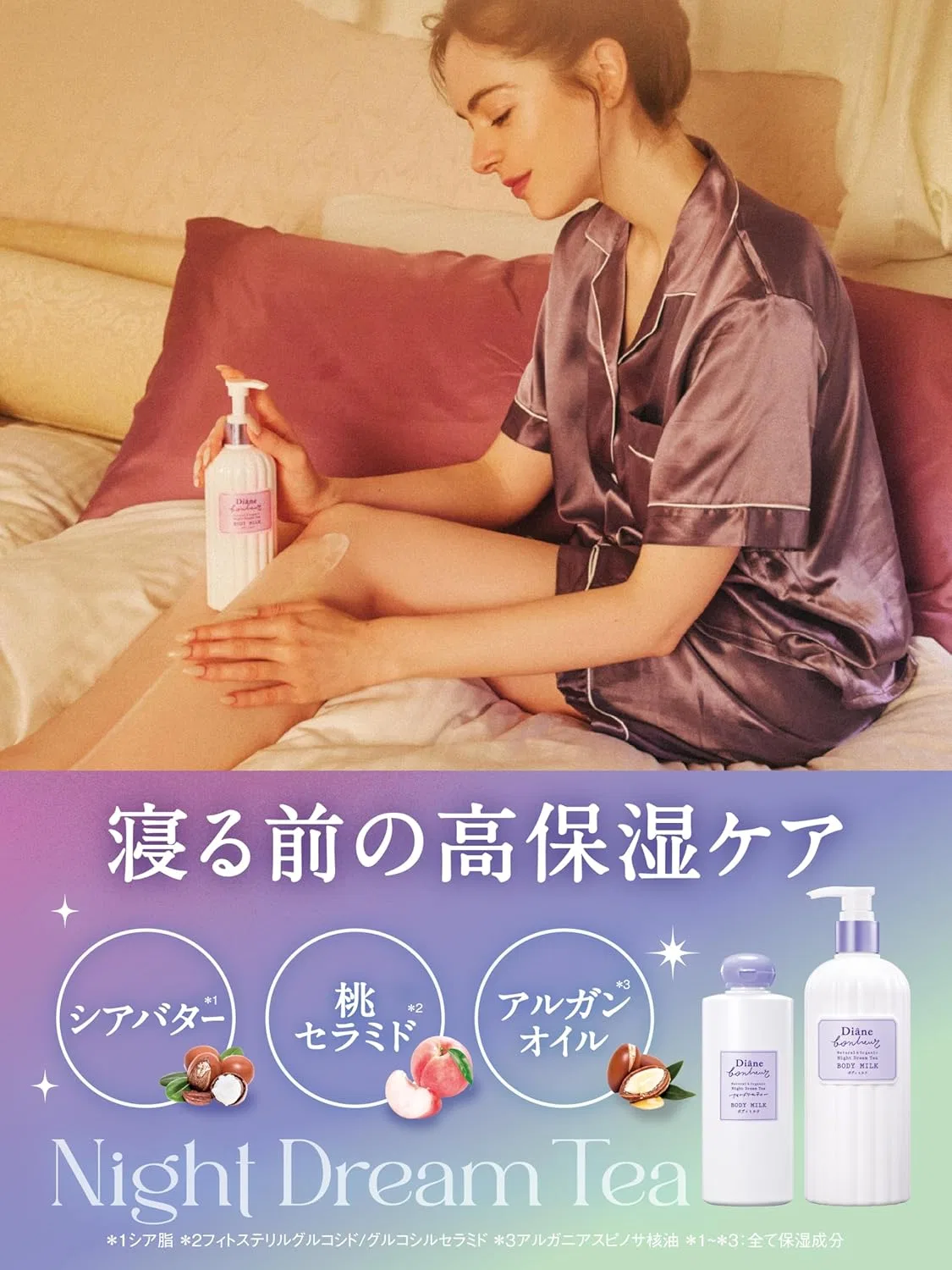 Лосьон для тела увлажняющий Diane Bonheur Night Dream Tea 185 мл — фото 3