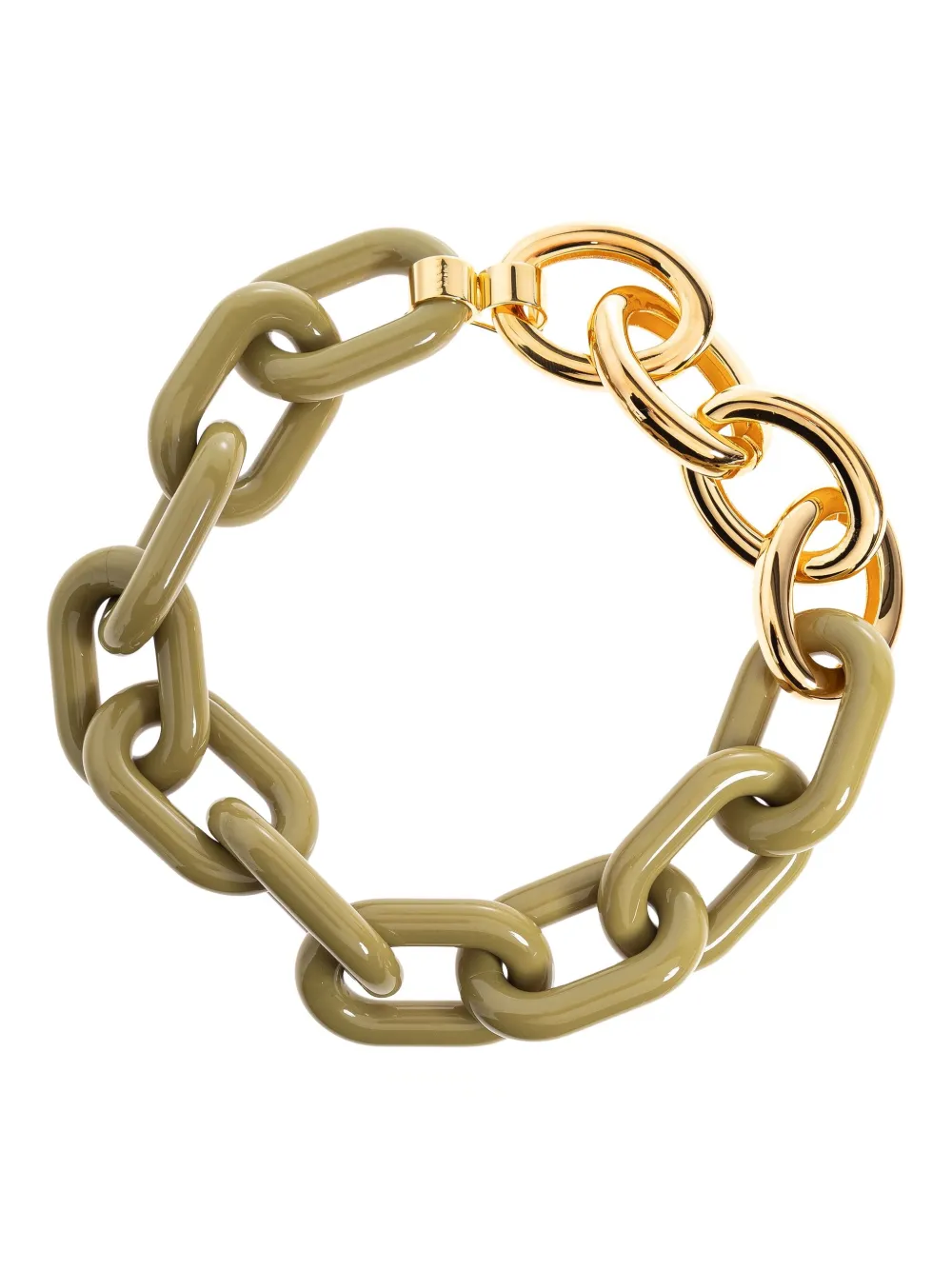 

Ожерелье из смолы с цепочками Marni, зеленый