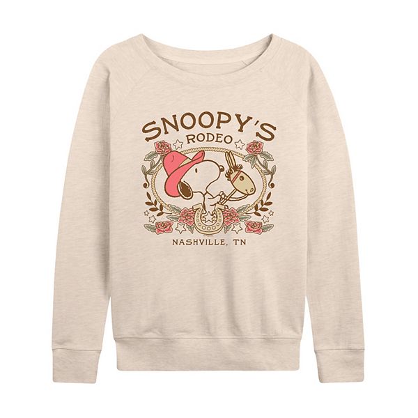 

Женская футболка с длинным рукавом peanuts snoopy's rodeo french terry Licensed Character