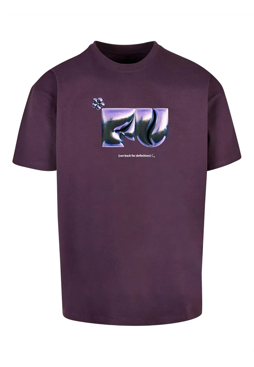 

Футболка Upscale by Mister Tee "Мужская футболка Upscale by Mister Tee Heavy Oversize в стиле FU", цвет Purplenight