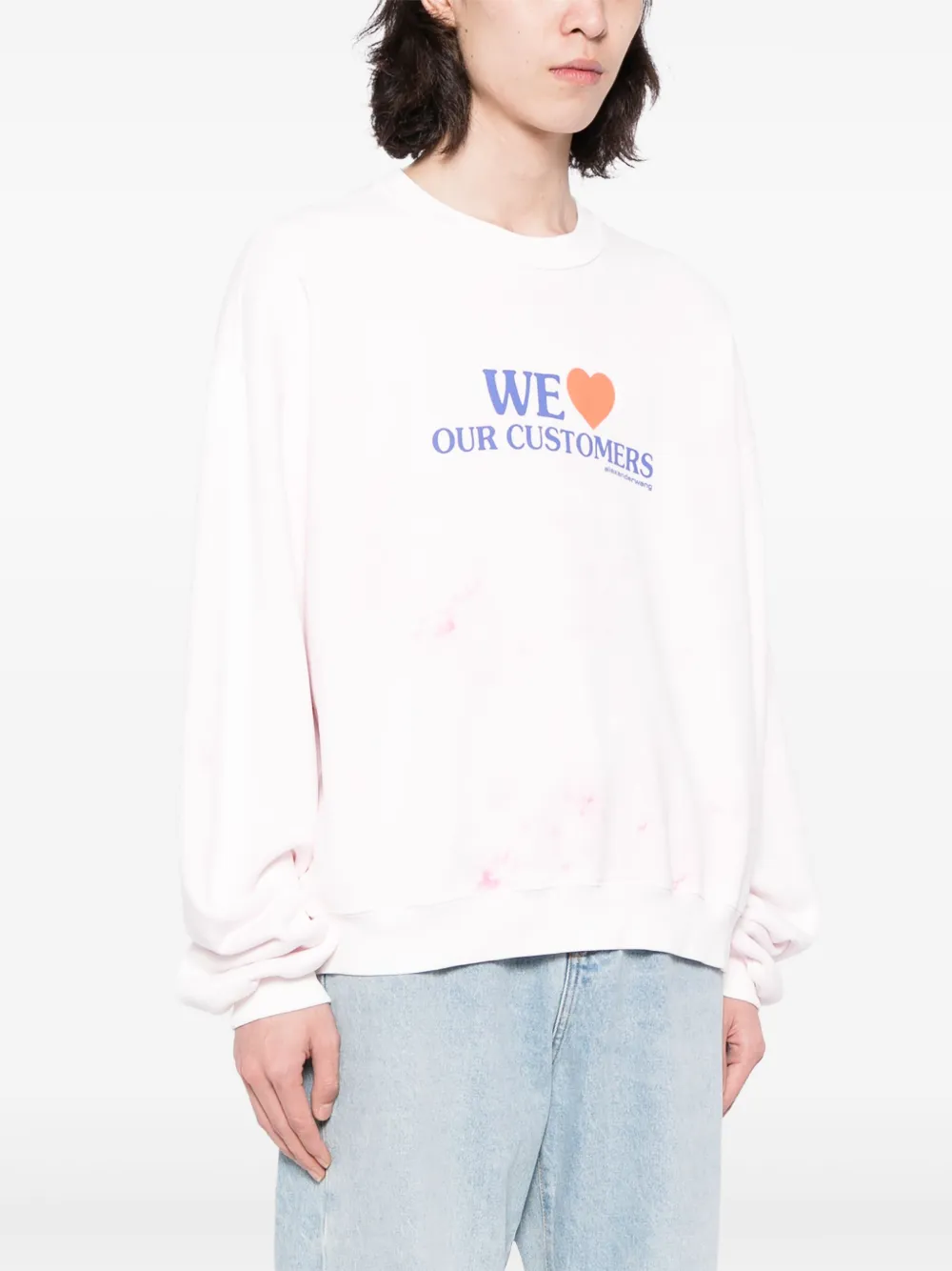 Толстовка We Love Our Customers Alexander Wang, розовый — фото 4