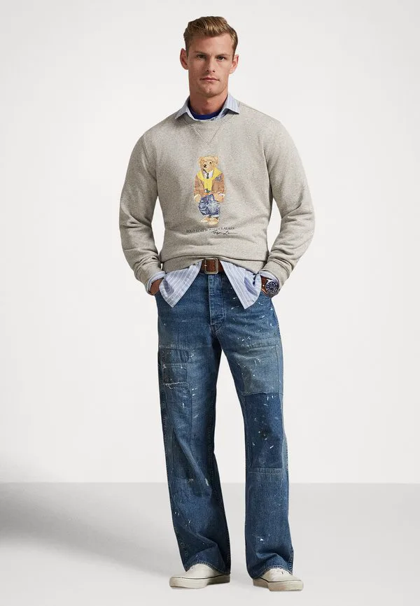 Флисовая толстовка-свитер polo bear Polo Ralph Lauren, Heather — фото 2